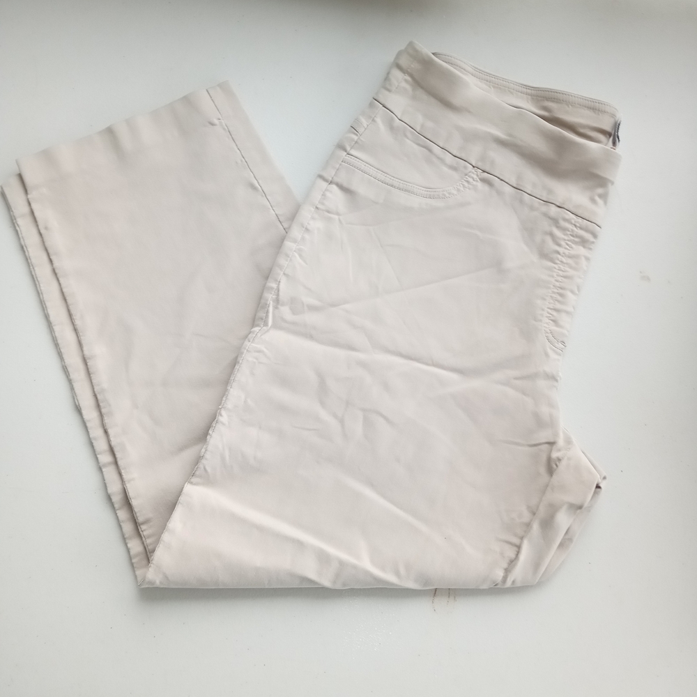 Ruby Rd. Women's Tan Solar Millennial Stretch Pull-On Trousers - Size 22W